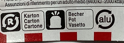 Yogourt arôme popcorn - Instruction de recyclage et/ou informations d'emballage