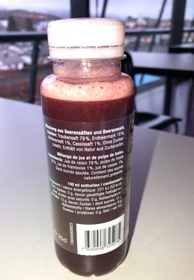 100% Natural Juice Red Berries - Tableau nutritionnel