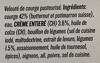 Soupe de courge - Ingredients - fr