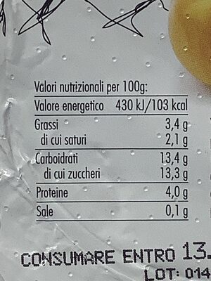 Yogurt di montagna, Albicocca - Nutrition facts - it