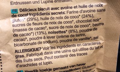 Ooh-la-la Tea Biscuits Double Choco Hazelnut Sharing Bag - Ingredienti - fr