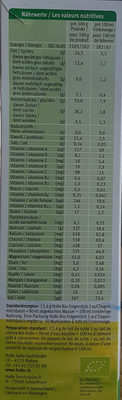 Holle Folgemilch 3 Ziegenmilchbasis Bio 400 g - Näringsfakta - fr