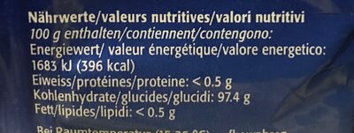 Bonbons aux herbes - Valori nutrizionali - fr