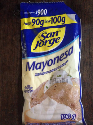 Mayonesa San Jorge - Produkt - es