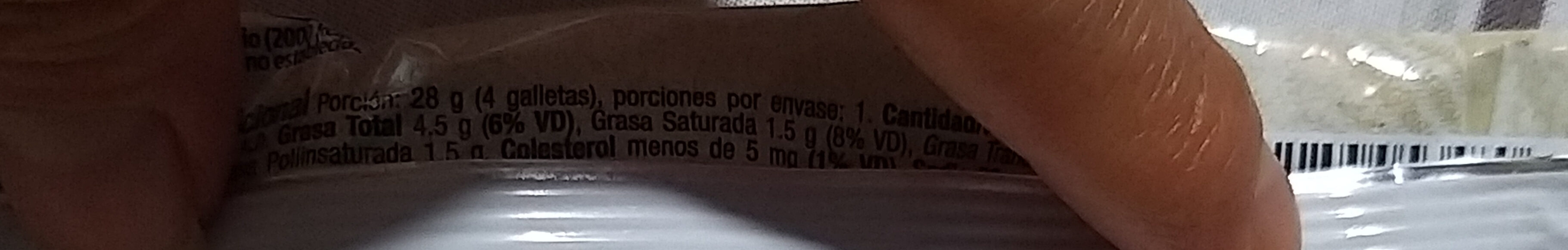 Galleta con Avena - Manzana y Canela - Nutrition facts - es
