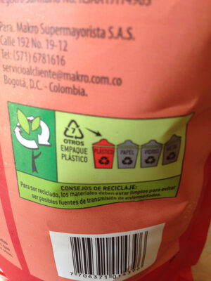 Salsa de tomate - Recycling instructions and/or packaging information