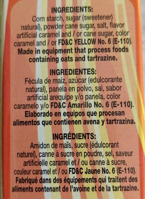Cornstarch Custard Natilla Caramel - Ingredients