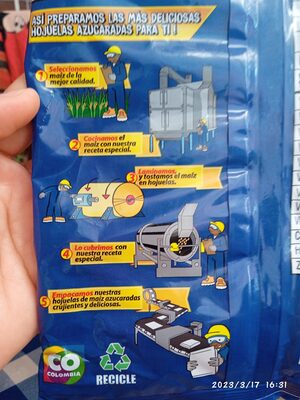 hojuelas de maíz - Recycling instructions and/or packaging information - es