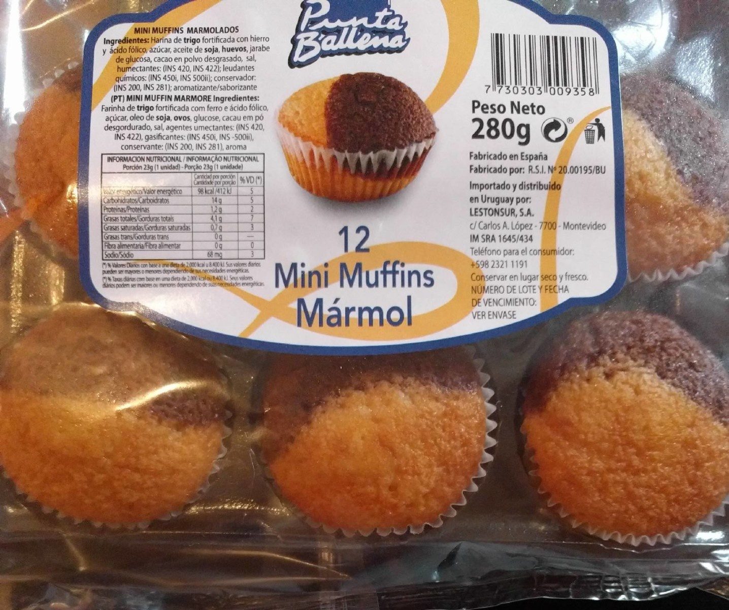 Mini Muffins Mármol - Produit - es
