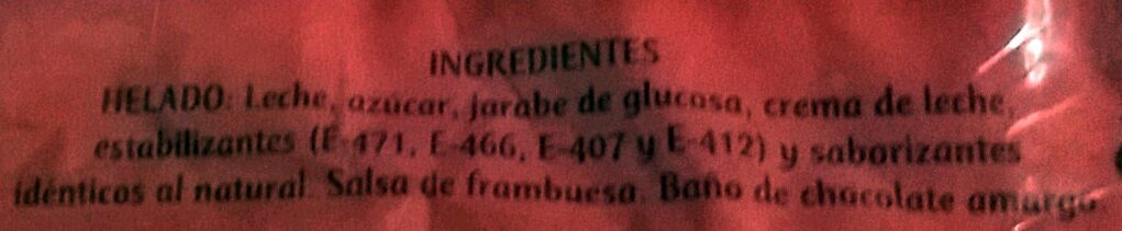 Tentación Frambuesa - Ingredients - es