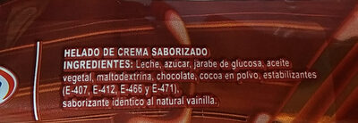 Helado Vaquita Chocolate - Ingredients - es