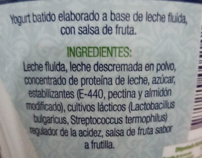 Yogurt Griego Fresa - Ingrediënten - es