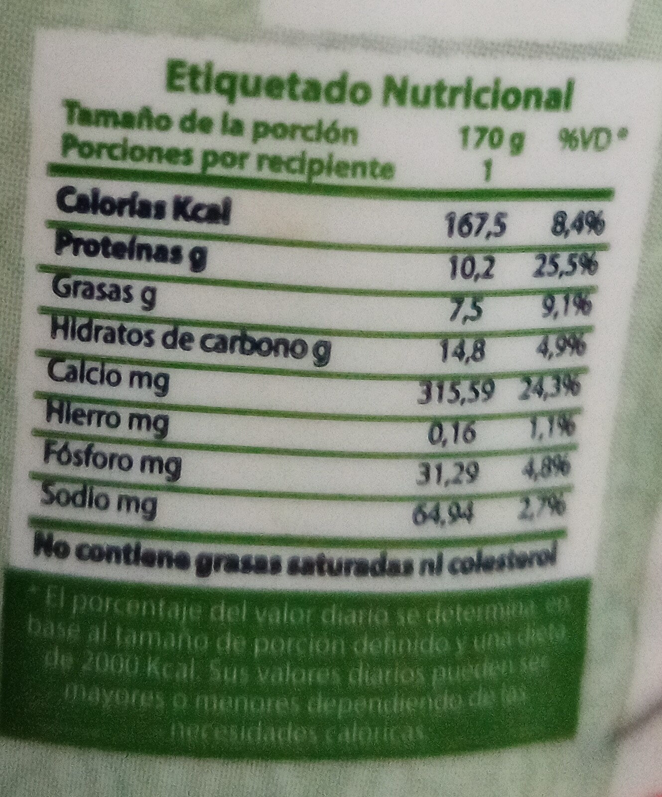 Yogurt Griego 0% azúcar - Voedingswaarden - es