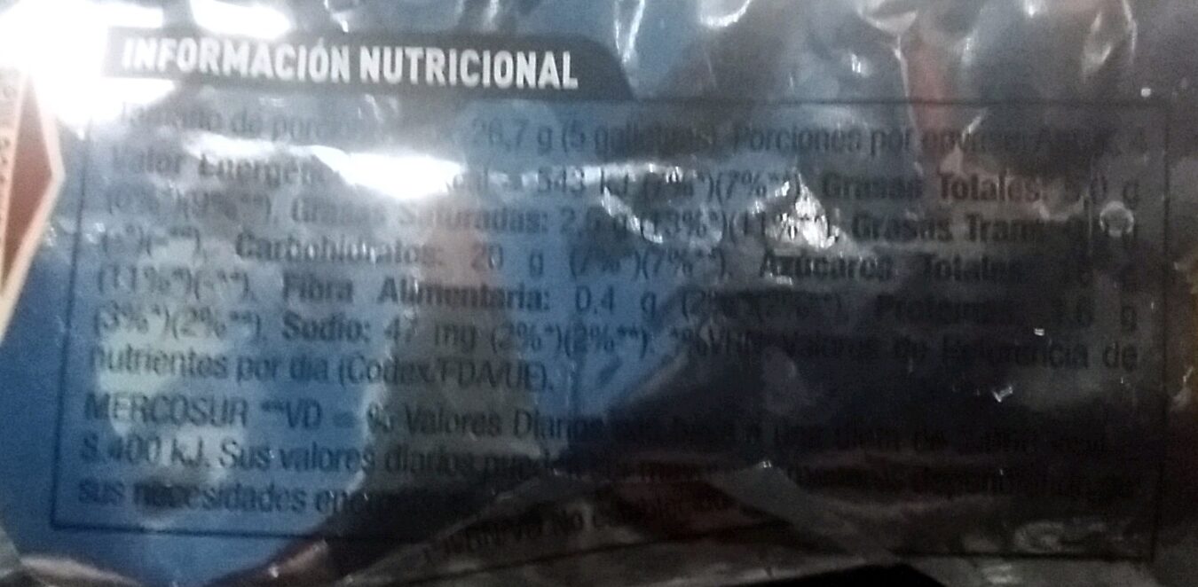 Wafer Coco - Nutrition facts - es