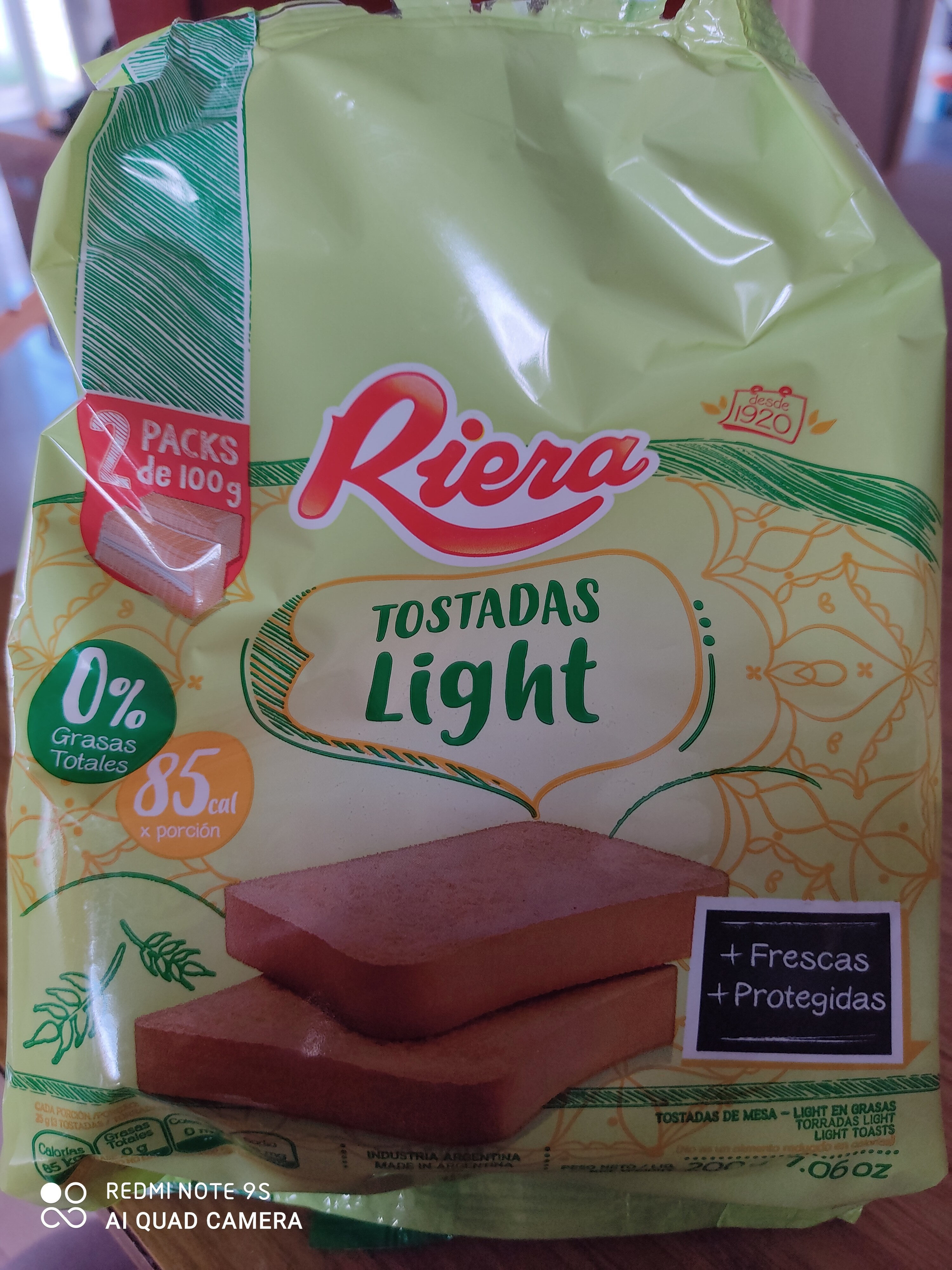 Tostadas light - Producto