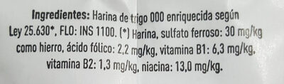 Harina de trigo 000 - Ingrédients - es