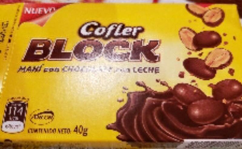 Cofler Block Maní con Chocolate con Leche - Producte - es