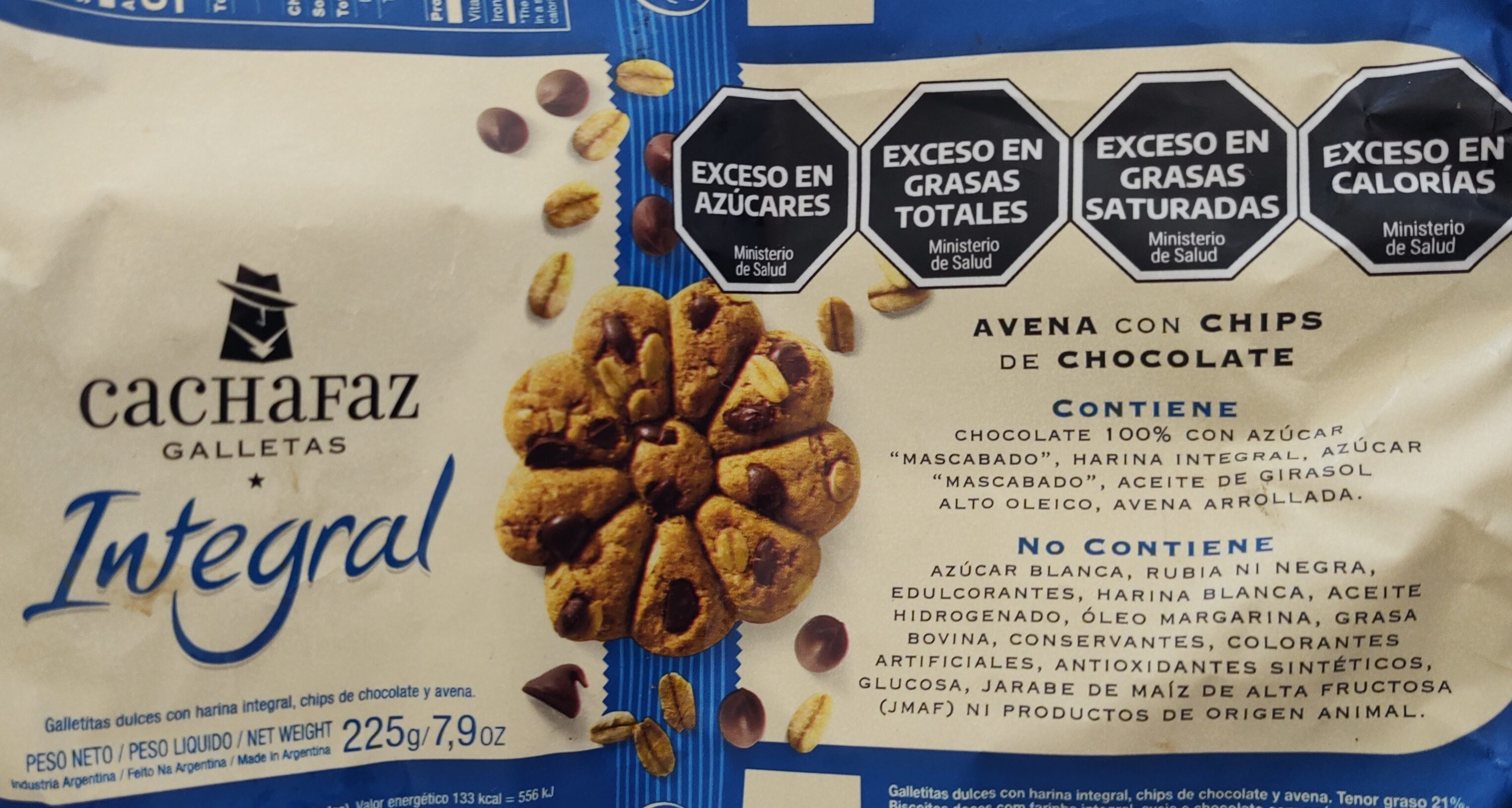 Galletas Integral de Avena con Chips de Chocolate - Product - es