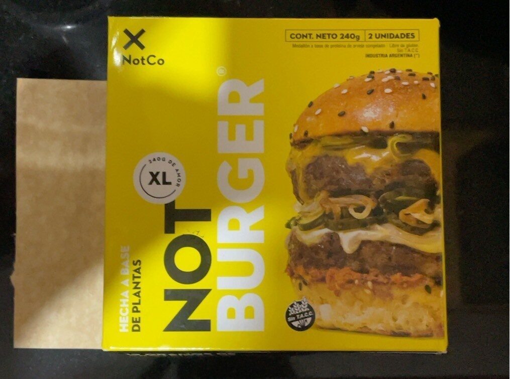 Not burger - Produit - es