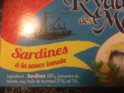 Sardines à la tomates - Ingrédients