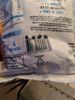 Marmelade de Mora - Recycling instructions and/or packaging information - es