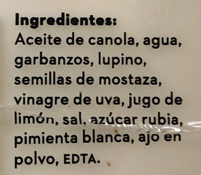 Not mayo - Ingrédients