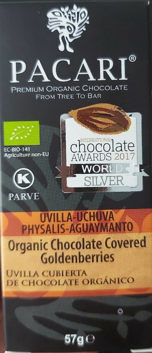Pacari Organic Dark Chocolate Covered Golden Berries, 2 Oz - Product - es