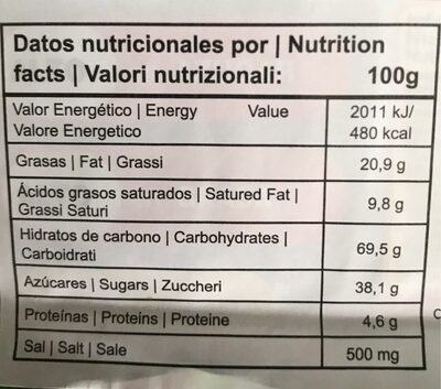Galletas wafe sabor limon - Nutrition facts - es