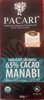 Chocolate organico 65% cacao manabi - Product
