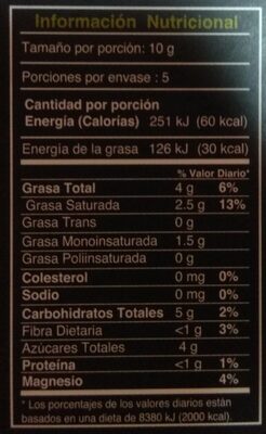 Chocolate negro orgánico con higo - Nutrition facts - fr