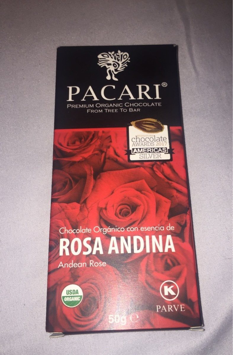 Chocolate Orgánico con esencia de Rosa Andina - Product - es