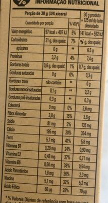 Nesfit Original sans sucres ajoutés - Dados nutricionais