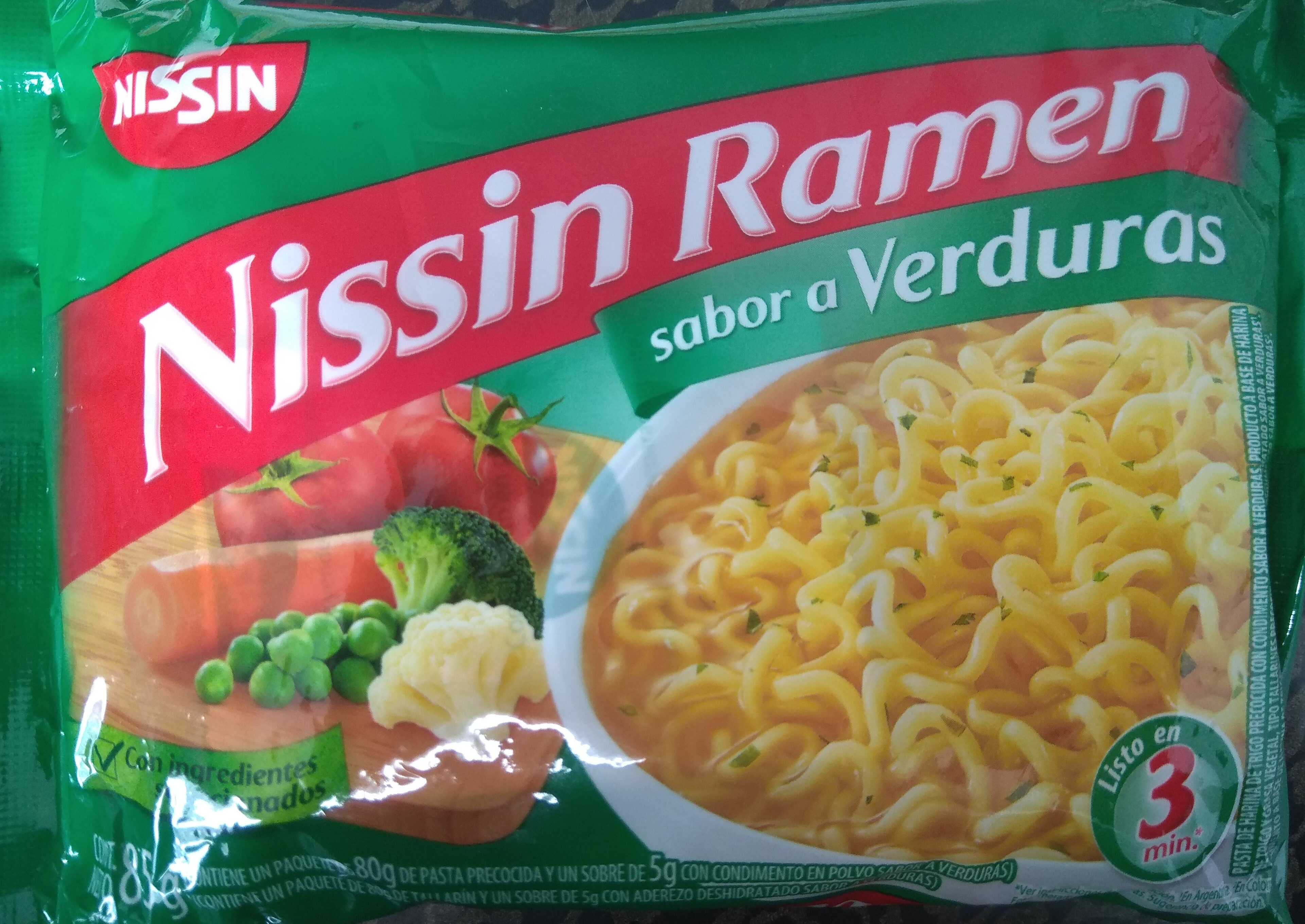 Nissin Ramen sabor a Verduras - Produit - es