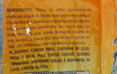 Granola São Braz sabor banana - Ingredientes