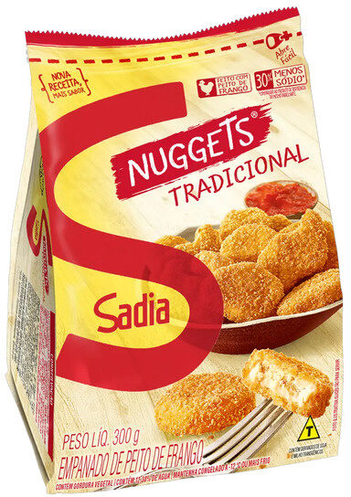 Empanado De Frango Tradicional Sadia Nuggets Pacote 300g - Product - pt