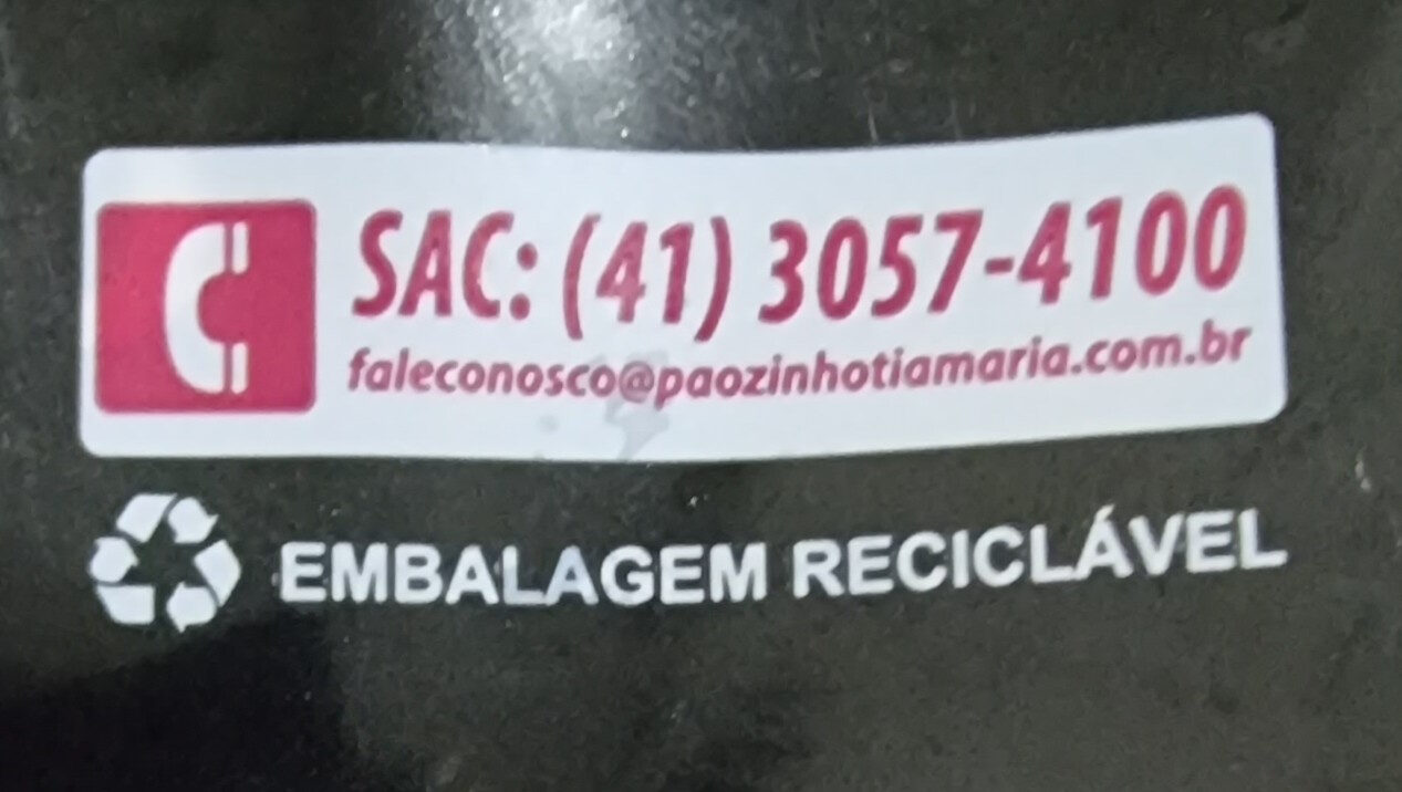 Pão de Alho Calabresa - Recycling instructions and/or packaging information - pt