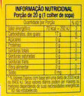 Amido de Milho - Nutrition facts - pt