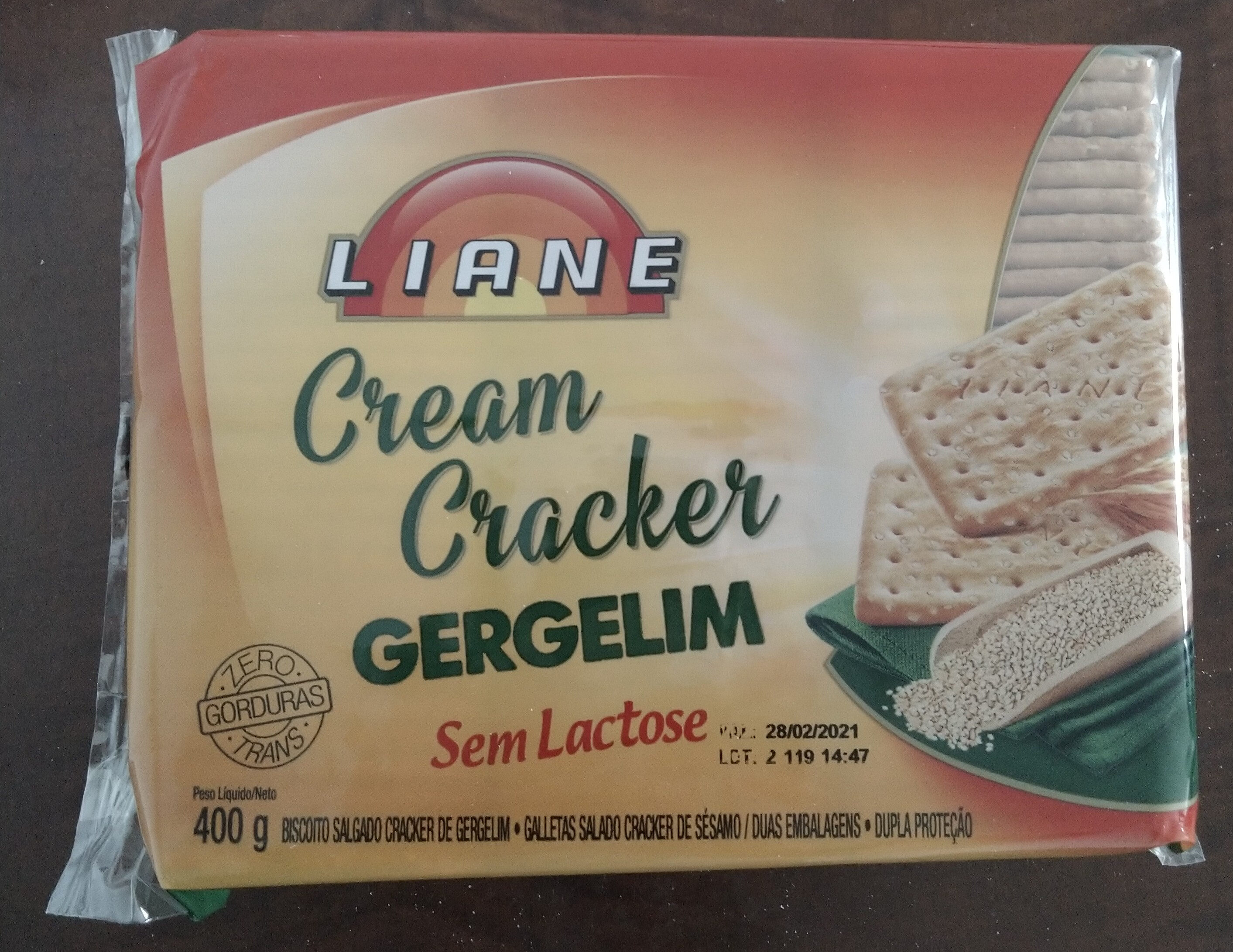 Cream Cracker Gergelim - Product - pt