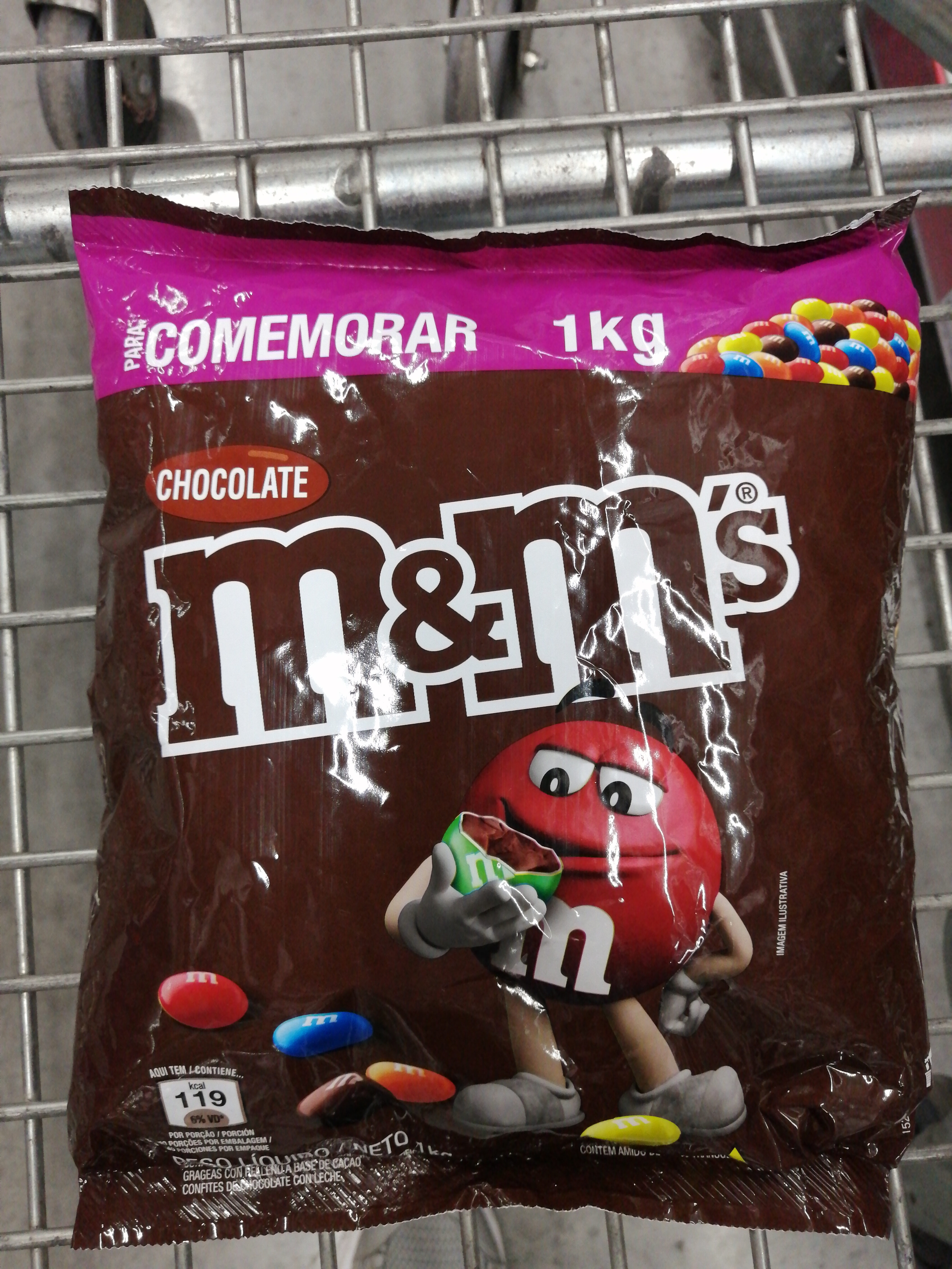 Confeites de Chocolate - m&m - 1Kg