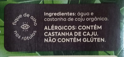 Bebida De Castanha De Caju - A Tal Da Castanha - Ingredients - pt
