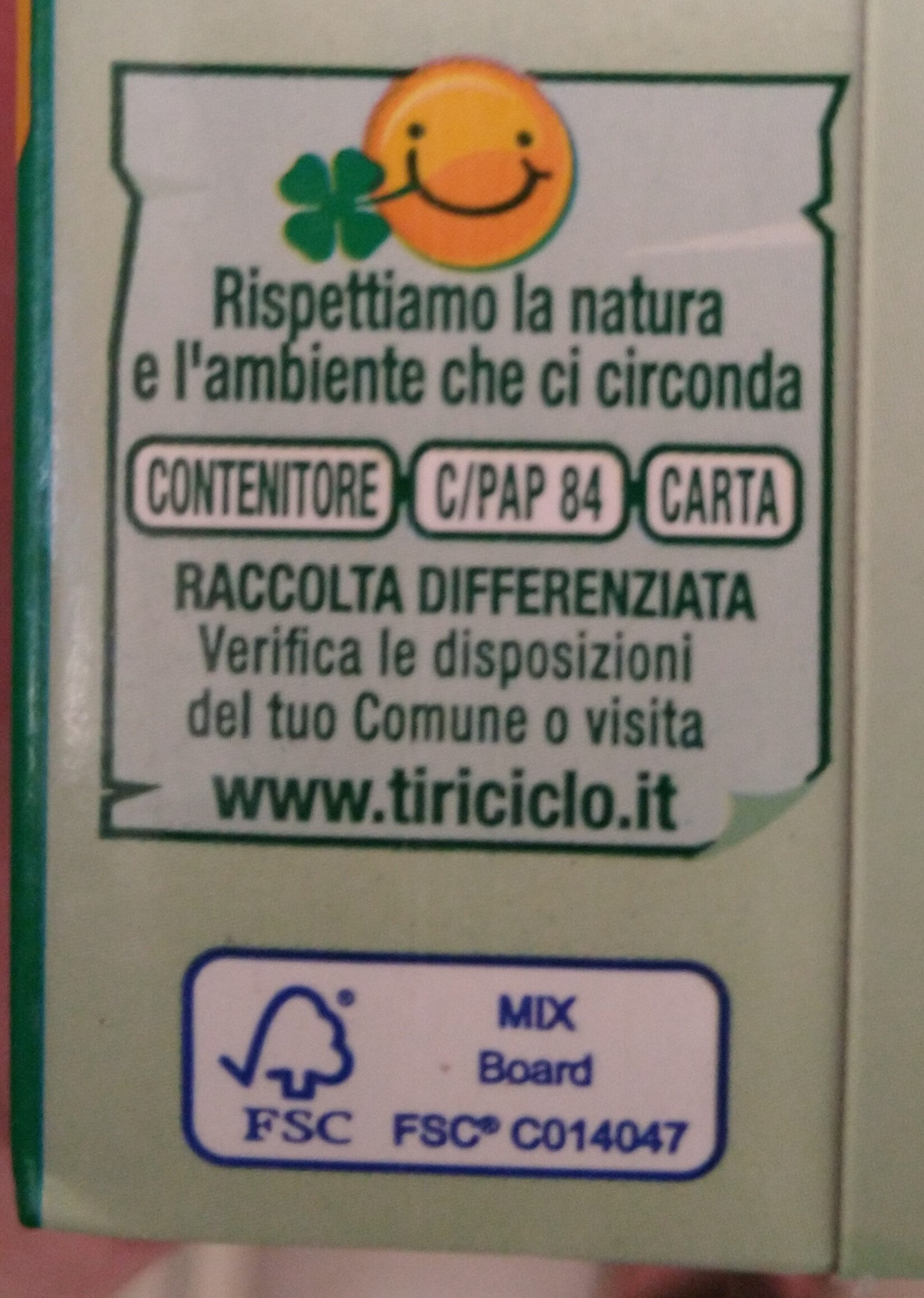Panna da montare - Instrucciones de reciclaje y/o información de embalaje - it