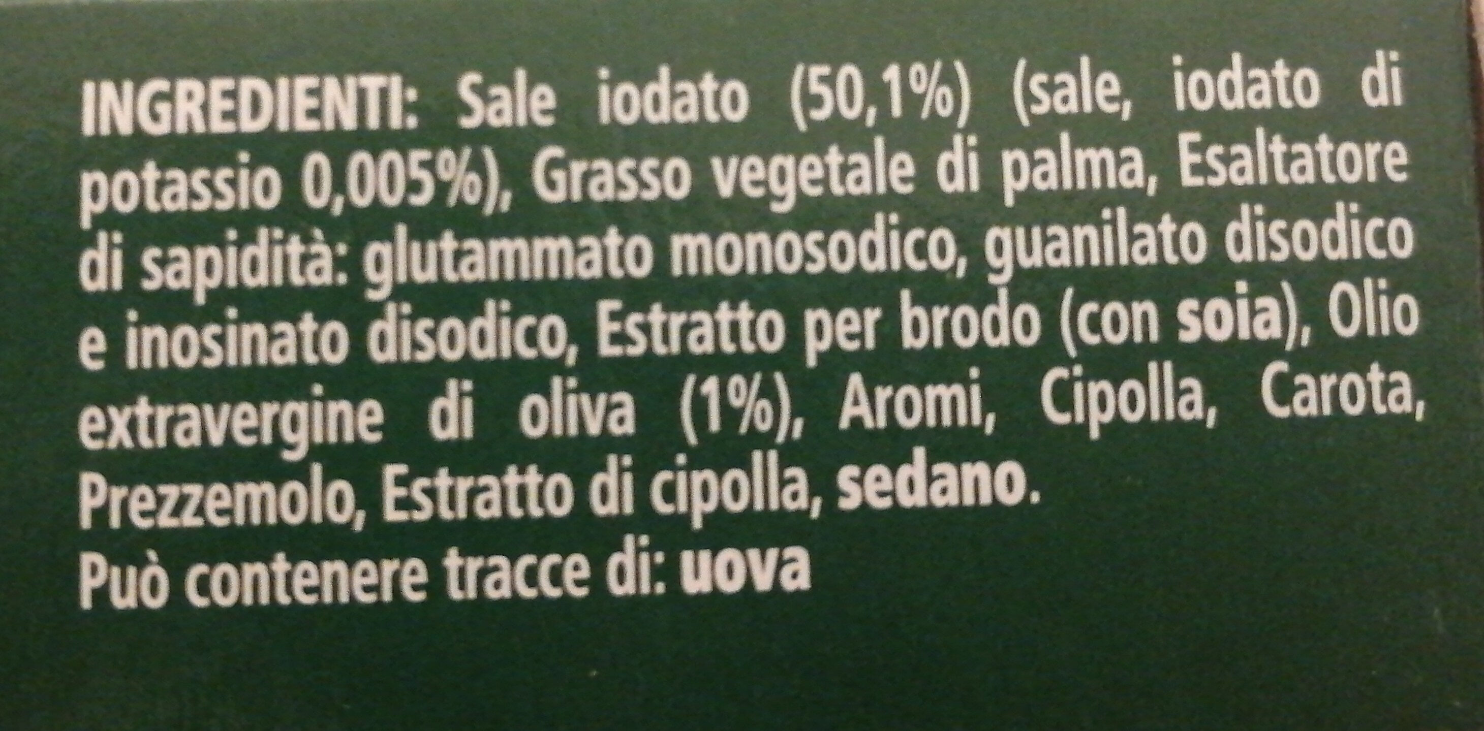 Dado classico dadi - Ingredienti