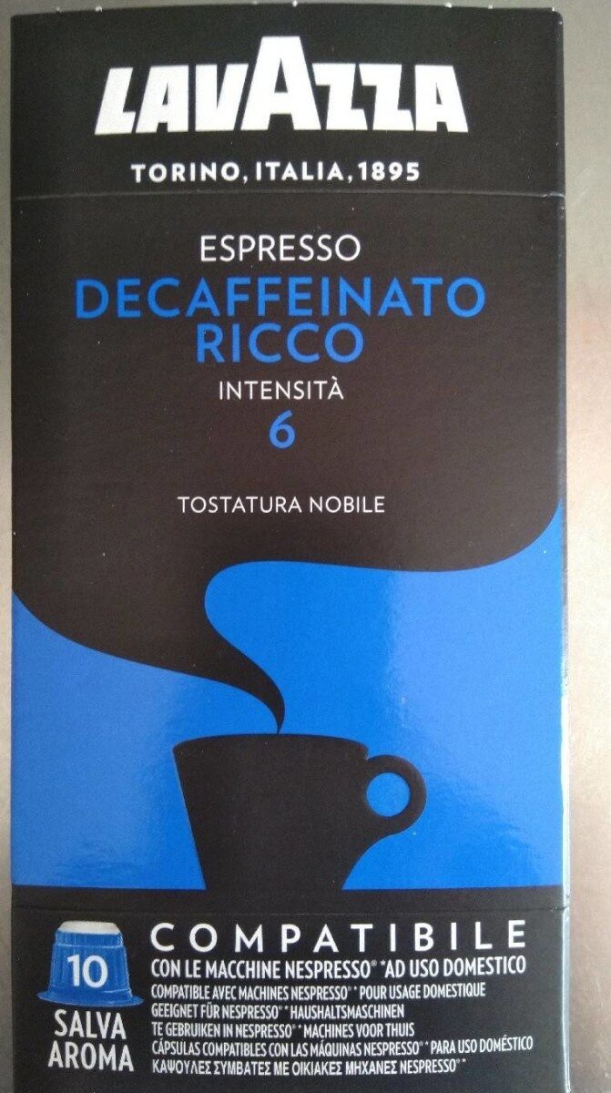 Espresso Decaffeinato Ricco Intensità 6 - Produit