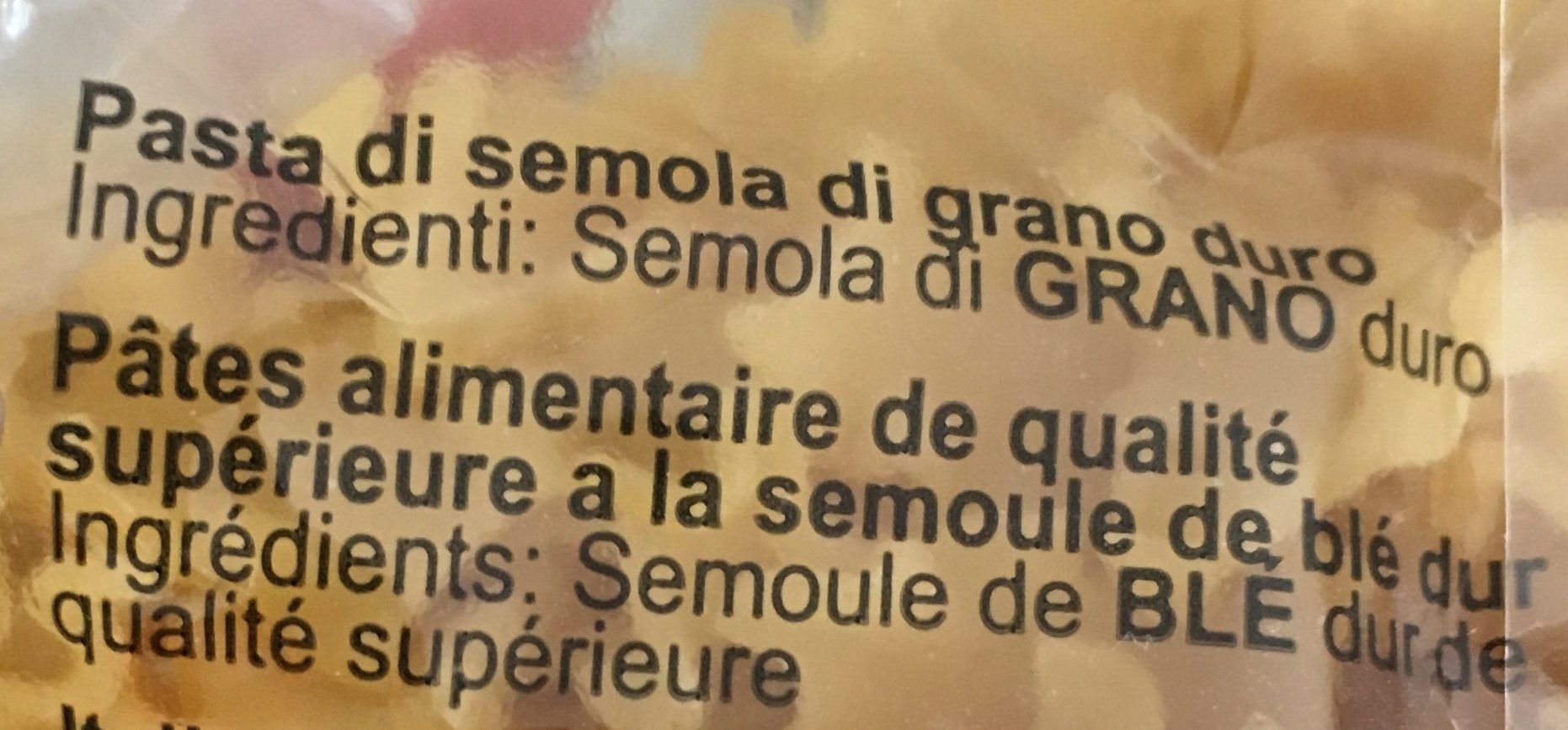 Garofalo mafalda corta igp 500g - Ingredienser - fr