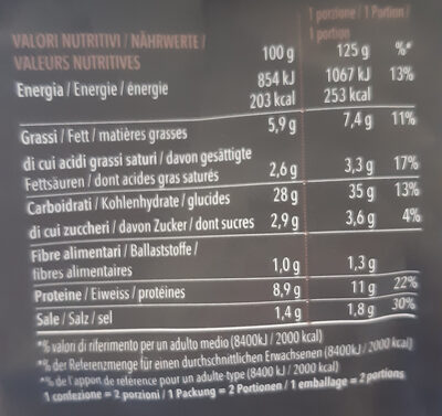 Girasoli Bolognese - Voedingswaarden - it