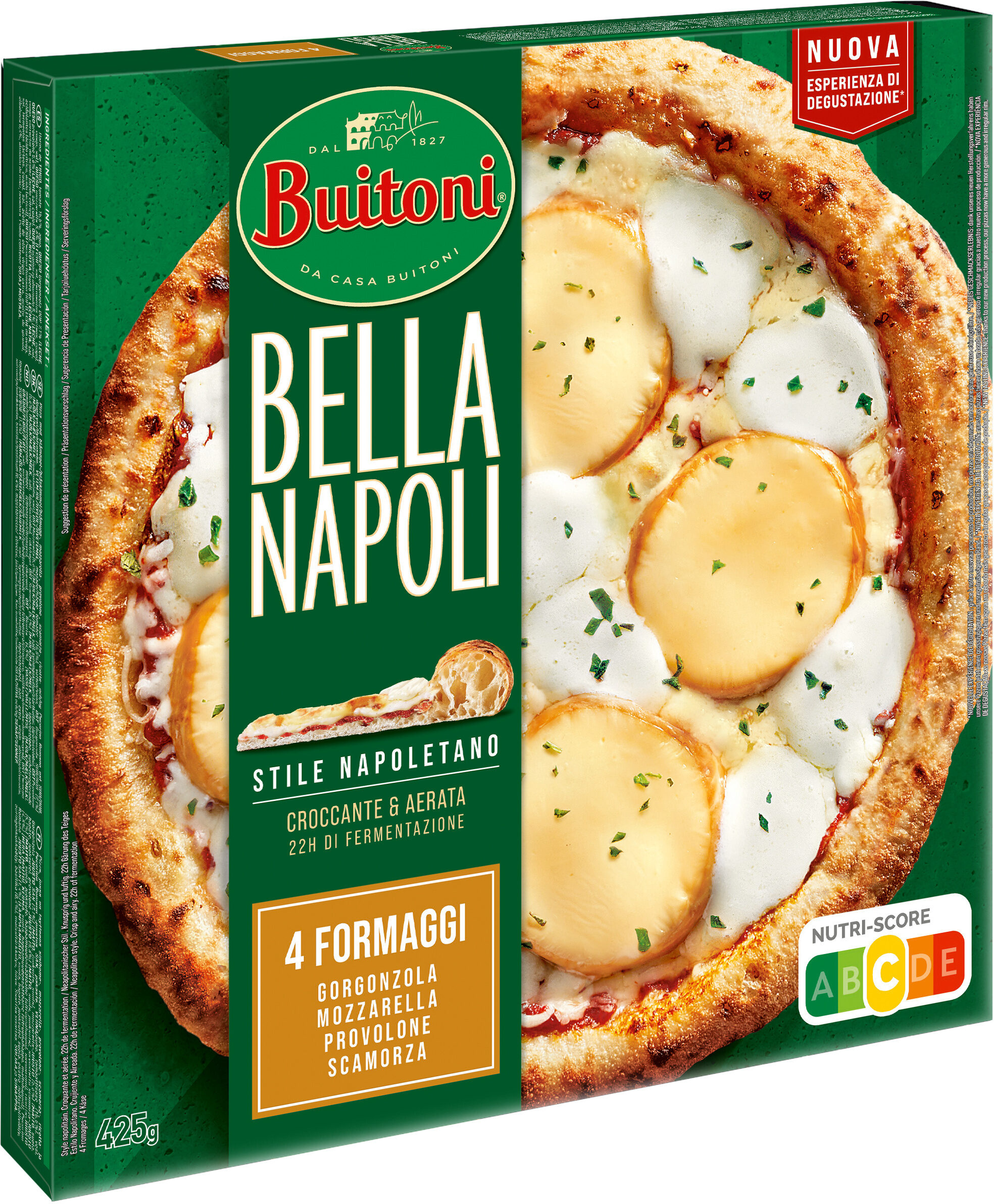 BUITONI BELLA NAPOLI Pizza Surgelée 4 Formaggi 425g - Producte - fr