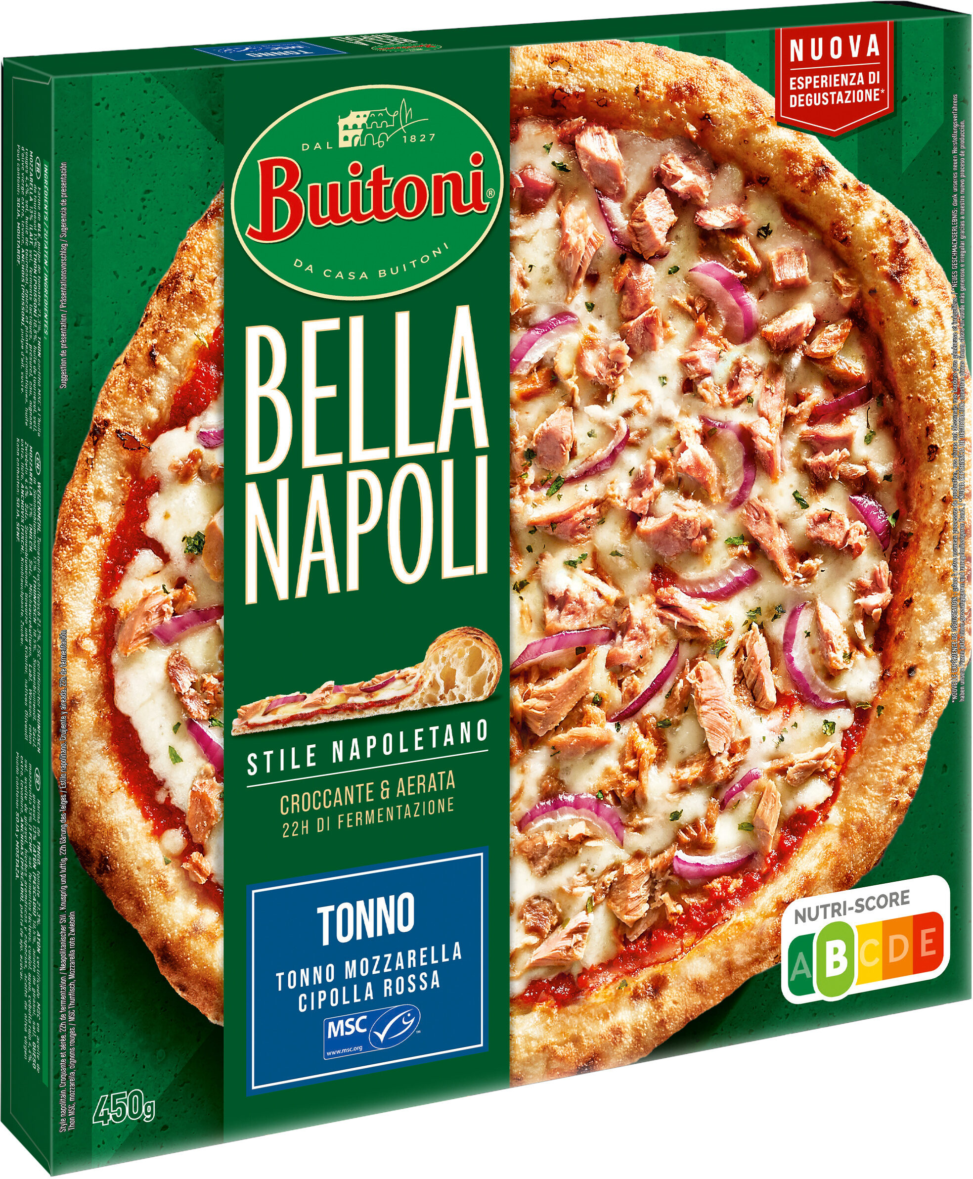 BUITONI BELLA NAPOLI Pizza Surgelée Thon et Oignon 450g - Producte - fr
