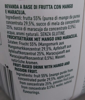 Mango e passion fruit - Ingredienti