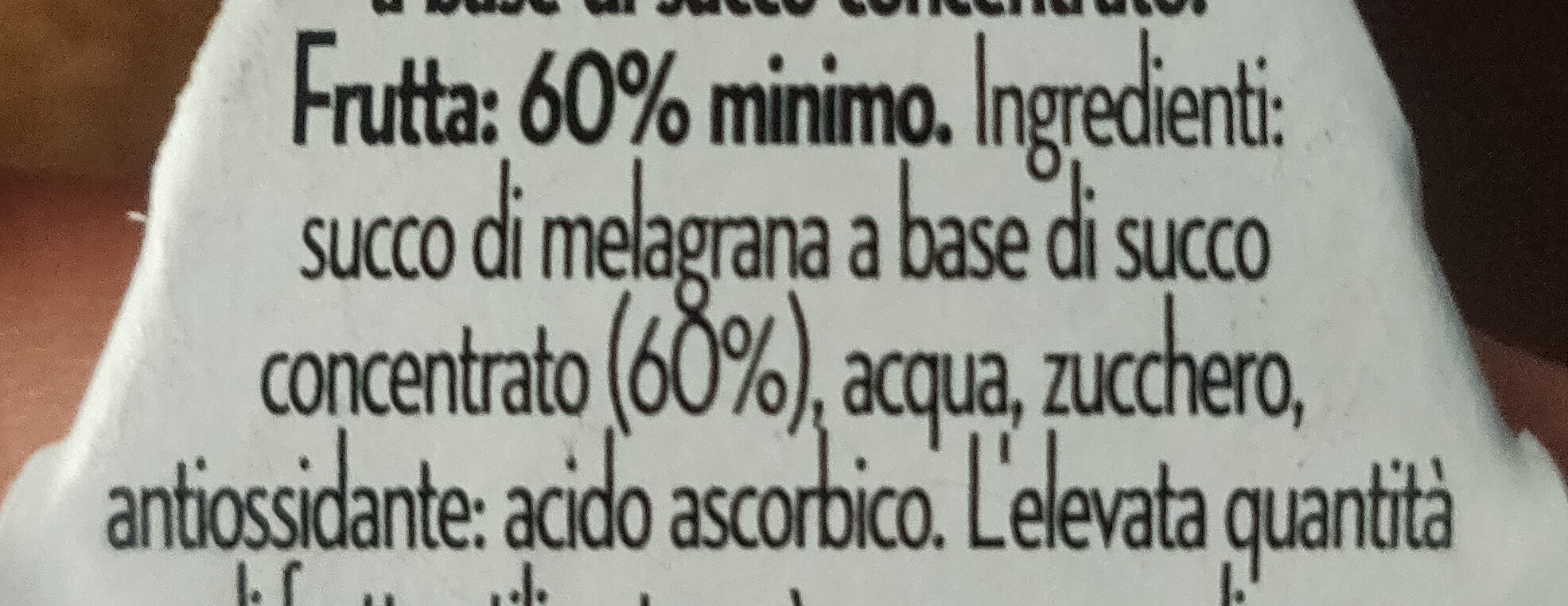 Nettare di melograno italiano - Ingrediënten - it