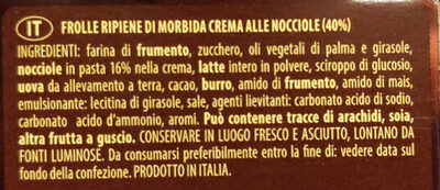 Grisbì Nocciola - Ingredients - it